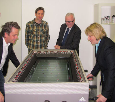 (v.L.) André Gindele, Jerome Jouvenal, Reiner Müller, Katja Mast