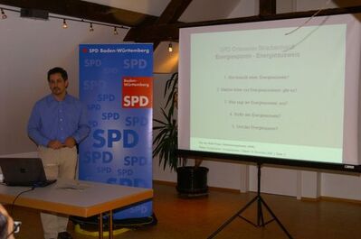 Martin Krupp (Ottenhausen)beim Informationsabend der Straubenhardter SPD