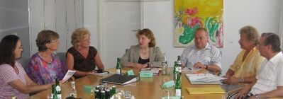 Gesprächsrunde im Staatl. Schulamt mit Katja Mast